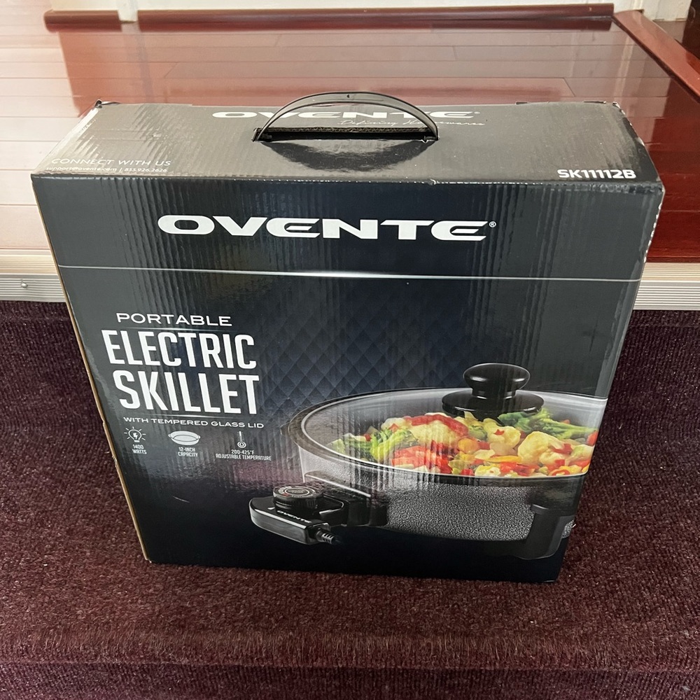 Ovente portable electric skillet